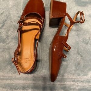 Sezane Paula Babies Polished Camel - Size 10